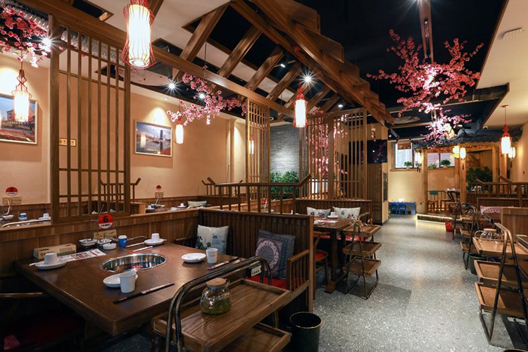 合肥特色古香風(fēng)火鍋店裝修設(shè)計(jì)方案效果圖-合肥博妍裝飾公司